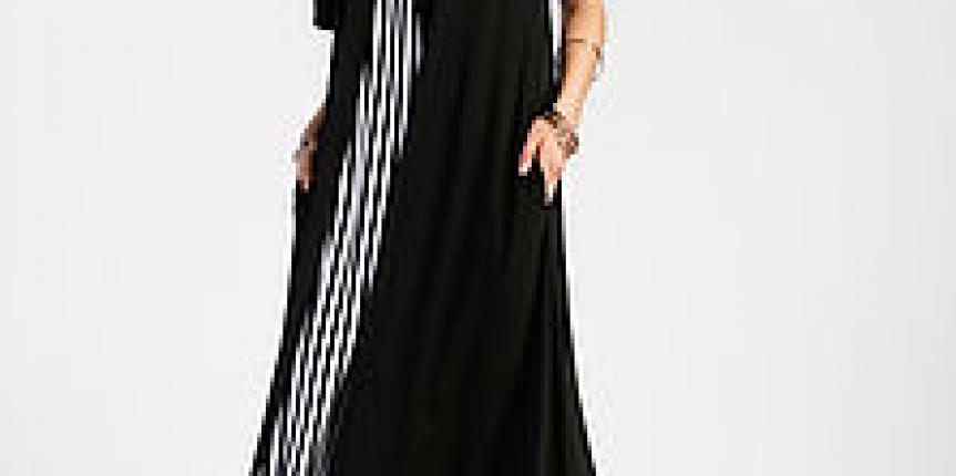 Black long maxi dress