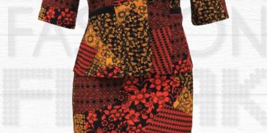 Pattern ladies 2 piece