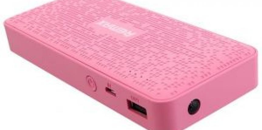 Pink power bank