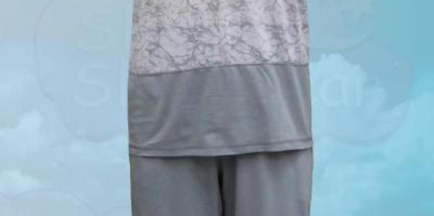 Grey 3/4 pajama set