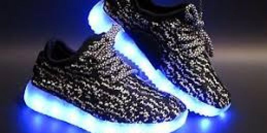 USB Rechargeable LED Colorful Light Shoes