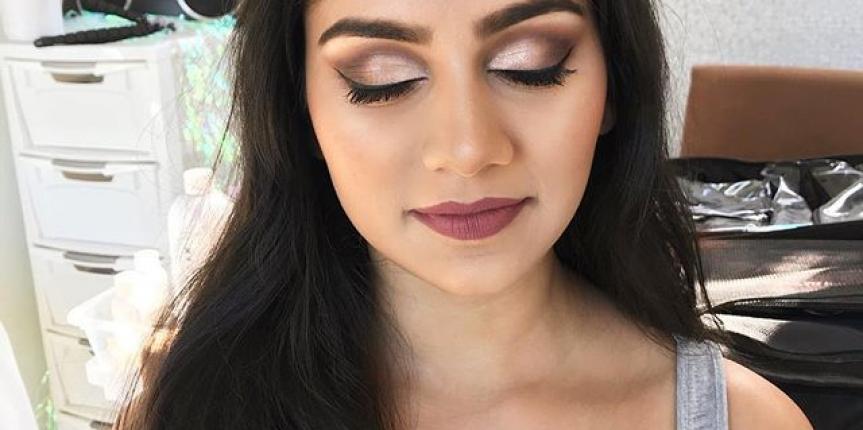 Elegant bridal makeup look