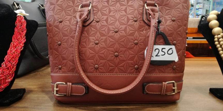 Brown tan ladies bag