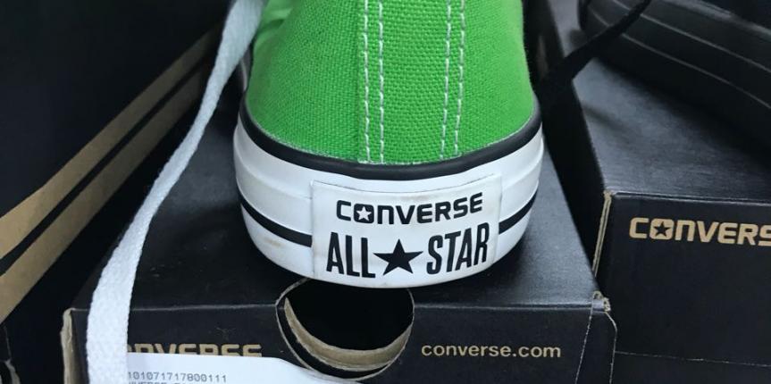 Green converse all star