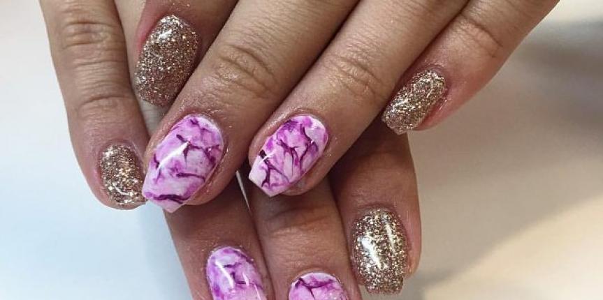 Pink patterned gel overlays