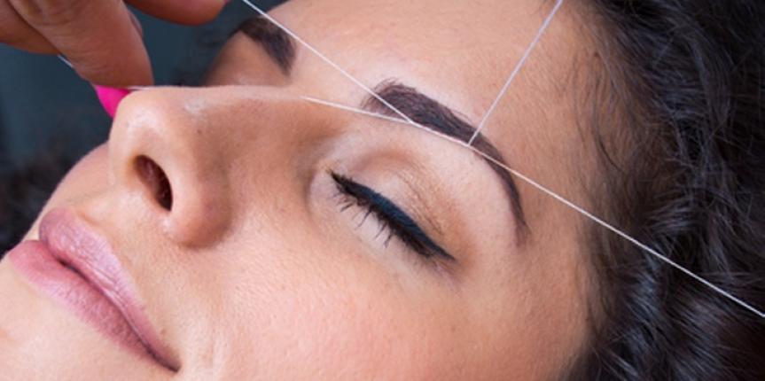 Eyebrow threading