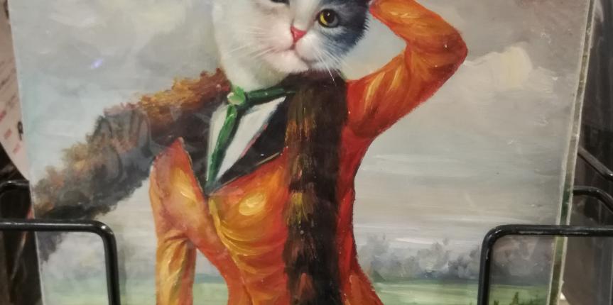 Cat painting