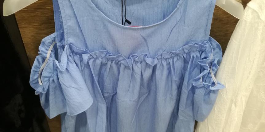 Blue ladies blouse