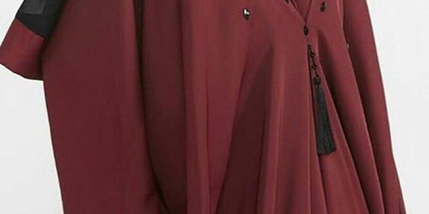 Maroon abaya