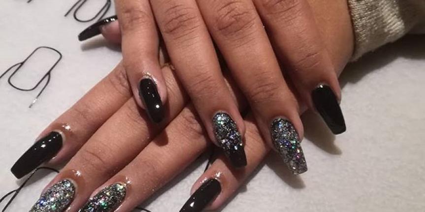 long black coffin nails