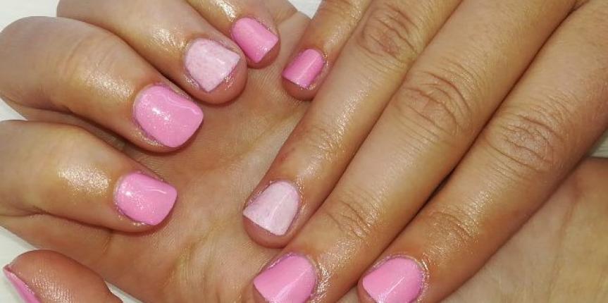 Pink gel overlays