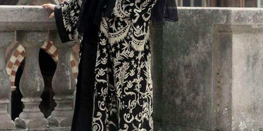 Detailed embroidery abaya