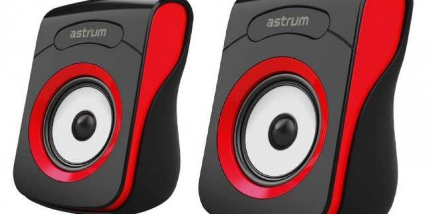 Astrum red speakers