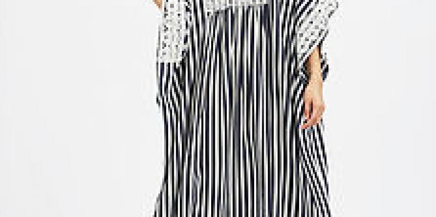 Black stripped maxi dress