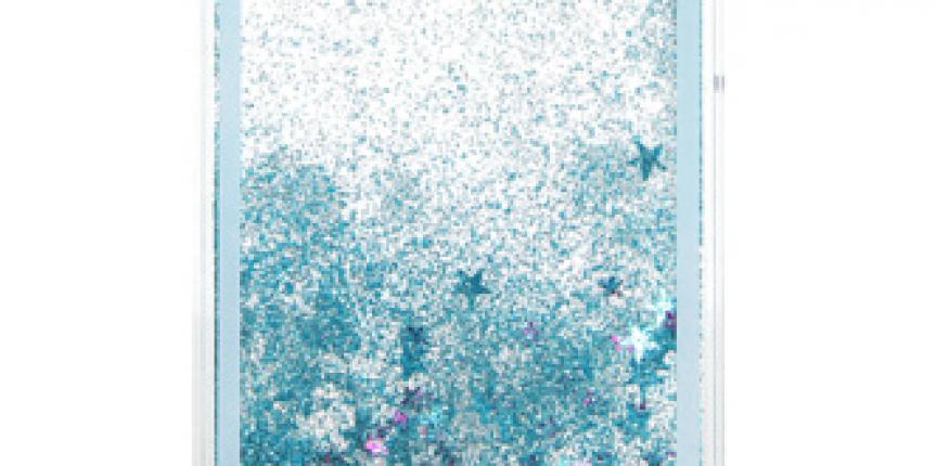 Blue sparkle glitter case