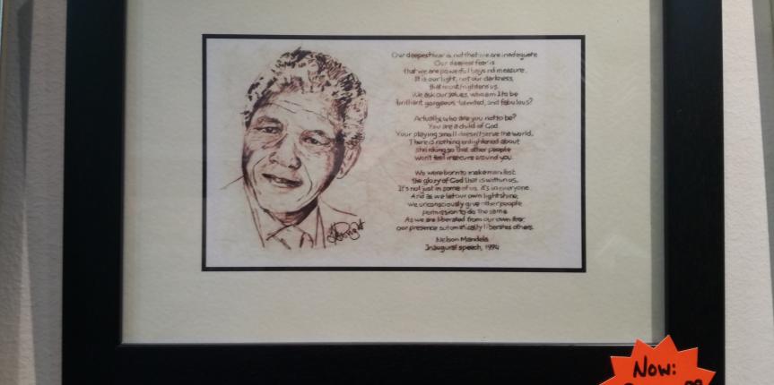 Nelson Mandela frame