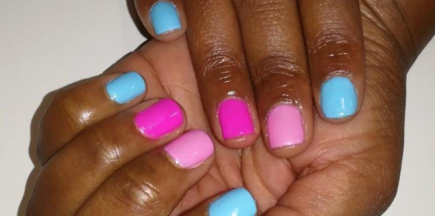 Colorful gelish