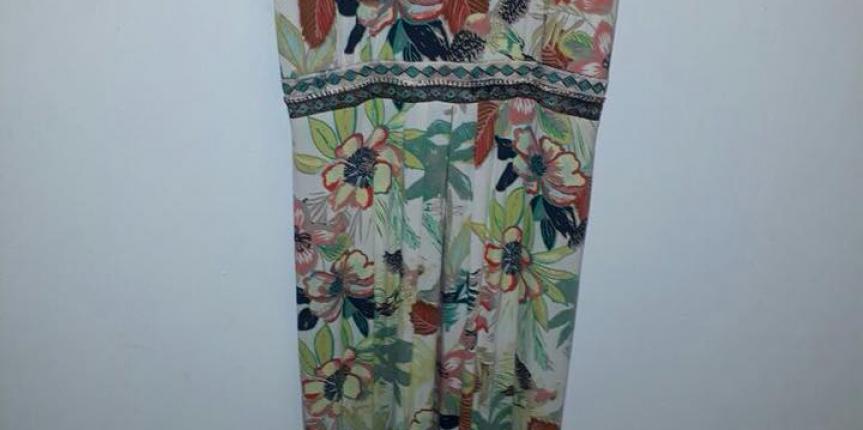 Patterned ladies long dress