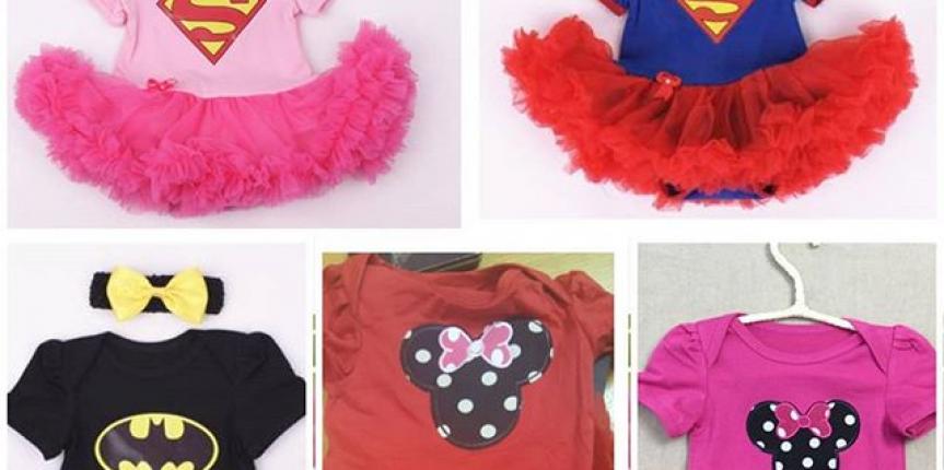 Superhero tutu rompers